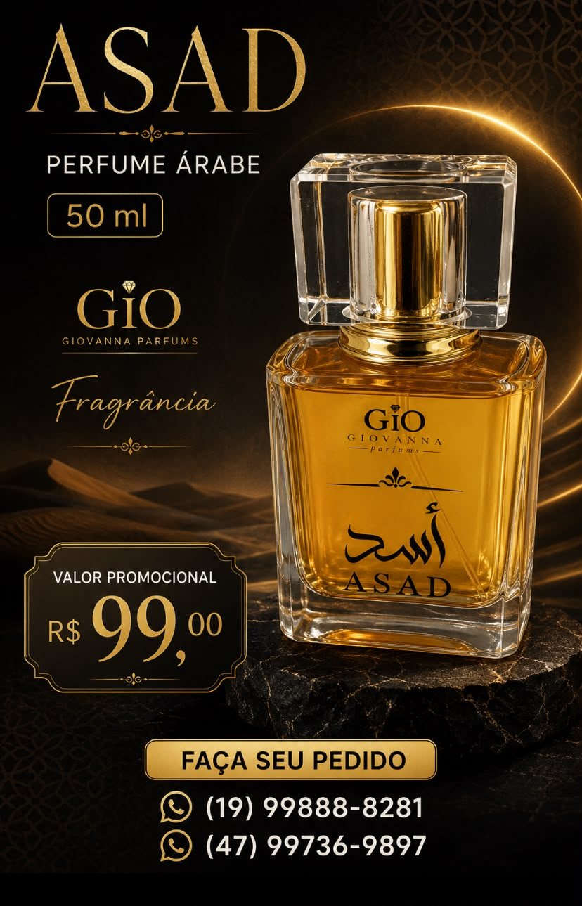 Perfume árabe Asad, 50 ml, da Gio Giovanna Parfums