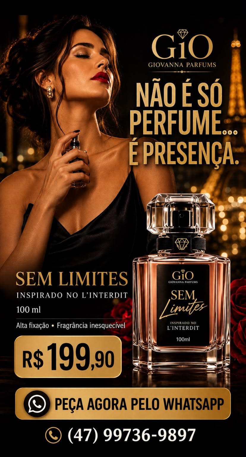 Perfume Sem Limites, 100 ml, da Gio Giovanna Parfums